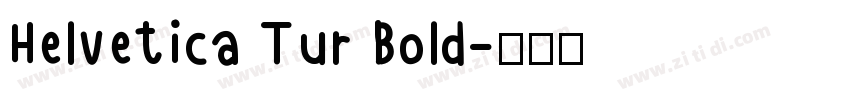 Helvetica Tur Bold字体转换